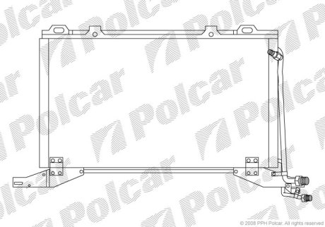 Радіатор кондиціонера POLCAR 5015K8C3