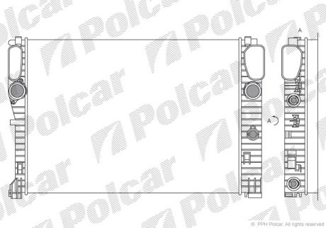 Радіатор охолодження POLCAR 501608-1