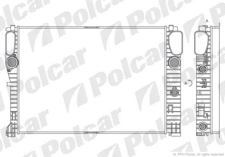 Радіатор охолодження POLCAR 501608-4