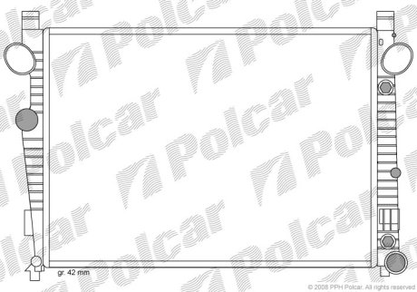 Радіатор охолодження POLCAR 5025082X