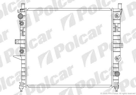 Радіатор охолодження POLCAR 504408-1 (фото 1)