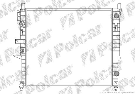 Радіатор охолодження POLCAR 504408-2