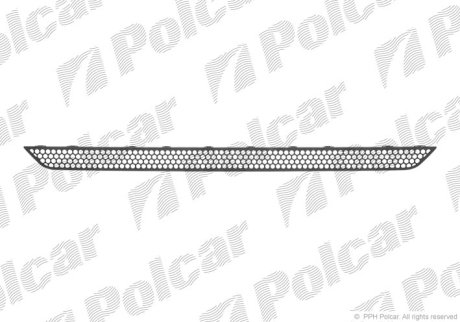 Решітка в бампер середня POLCAR 504427-5 (фото 1)