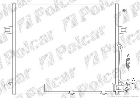 Радіатор кондиціонера POLCAR 5045K8C1 (фото 1)