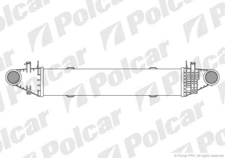 Радіатор повітря (Інтеркулер) POLCAR 5070J8-3