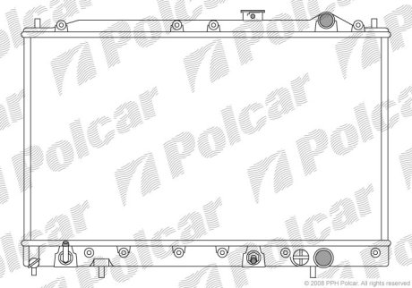 Радіатор охолодження POLCAR 521608-3 (фото 1)