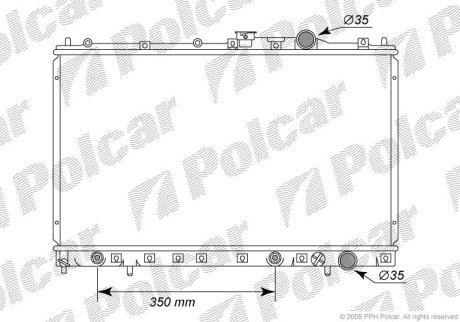 Радіатор охолодження POLCAR 522008-5 (фото 1)