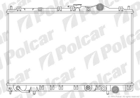 Радіатор охолодження POLCAR 523008-4 (фото 1)