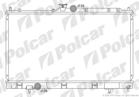 Радіатор охолодження POLCAR 5233082K (фото 1)