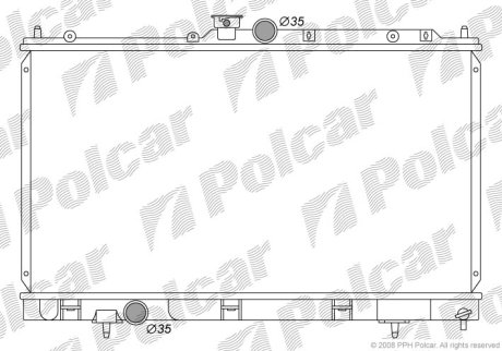 Радіатор охолодження POLCAR 5233082K