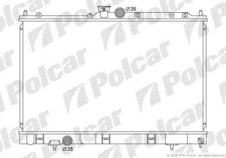 Радіатор охолодження POLCAR 5265082K