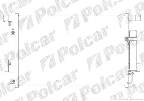 Радіатор кондиціонера POLCAR 5266K81K