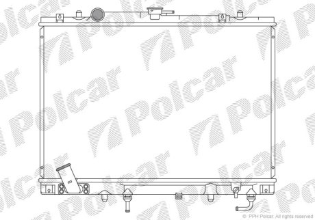 Радіатор охолодження POLCAR 527308-2 (фото 1)