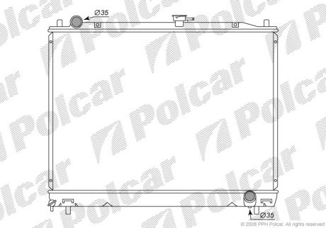 Радіатор охолодження POLCAR 5274081K