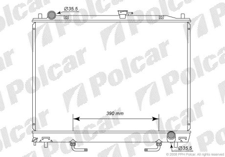 Радіатор охолодження POLCAR 5274082K