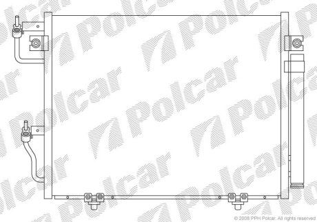 Радіатор кондиціонера POLCAR 5274K8C1