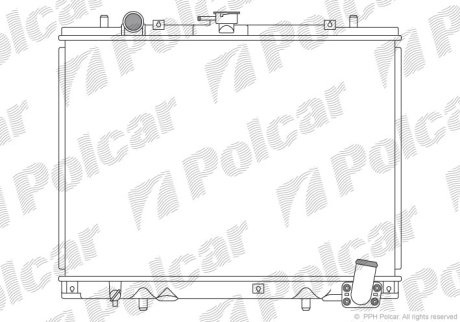 Радіатор охолодження POLCAR 527708-1