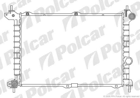 Радіатор охолодження POLCAR 550708-8