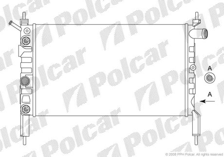 Радіатор охолодження POLCAR 550708