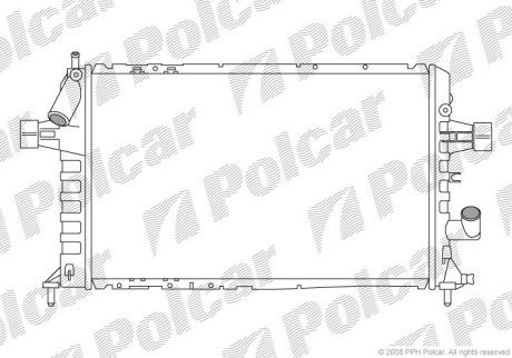 Радіатор охолодження POLCAR 550808-5 (фото 1)