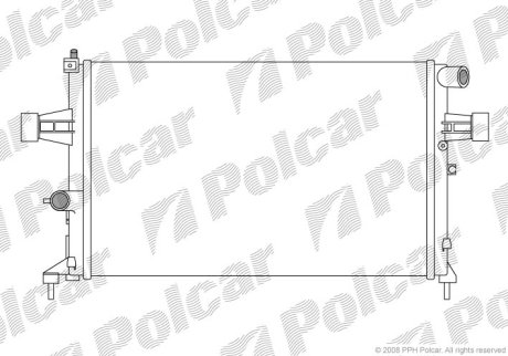 Радіатор охолодження POLCAR 550808-6