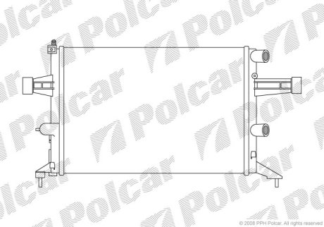 Радіатор охолодження POLCAR 550808-9