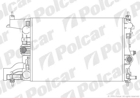 Радіатор охолодження POLCAR 551108-2