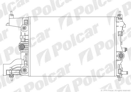 Радіатор охолодження POLCAR 551108-4