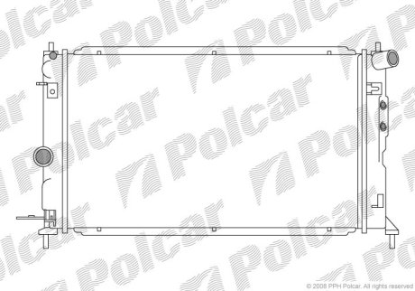 Радіатор охолодження POLCAR 551608-4 (фото 1)