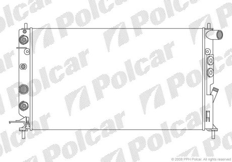 Радіатор охолодження POLCAR 551608A6 (фото 1)