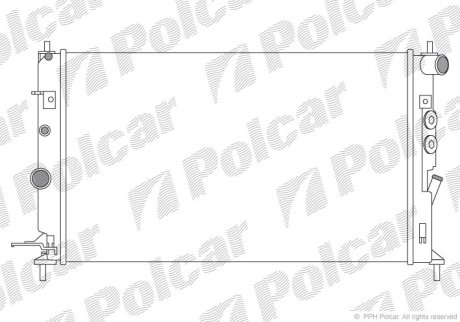 Радіатор охолодження POLCAR 551608A9