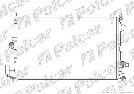 Радіатор охолодження POLCAR 551808-5