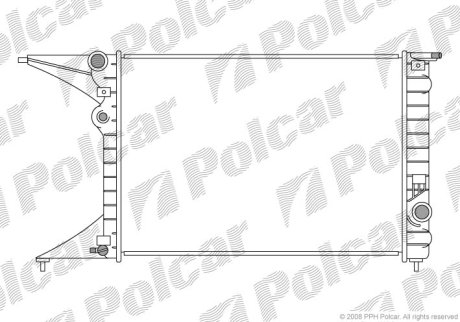 Радіатор охолодження POLCAR 552708-0