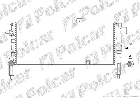 Радіатор охолодження POLCAR 555108-3