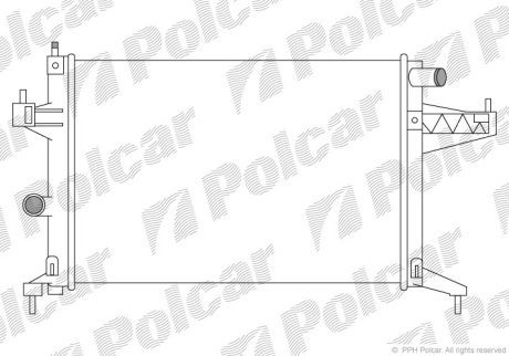 Радіатор охолодження POLCAR 555608A3