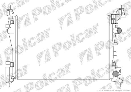 Радіатор охолодження POLCAR 555808-2 (фото 1)