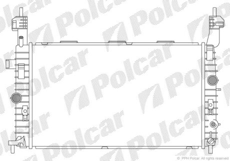 Радіатор охолодження POLCAR 555908-4 (фото 1)