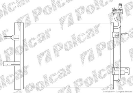 Радіатор кондиціонера POLCAR 5559K83X