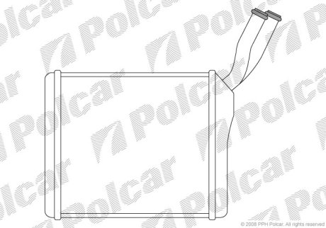 Радіатор обігріву POLCAR 5580N8A1