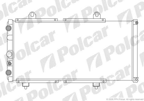 Радіатор охолодження POLCAR 570108A2