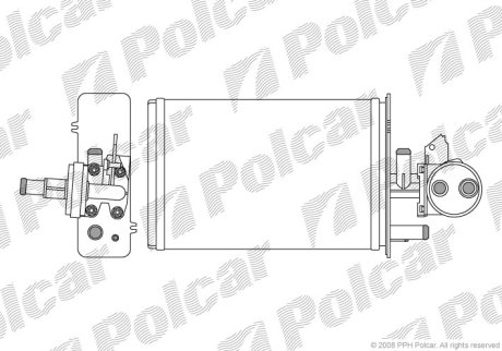 Радіатор обігріву POLCAR 5701N8-1