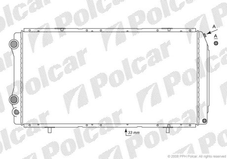 Радіатор охолодження POLCAR 570208-2