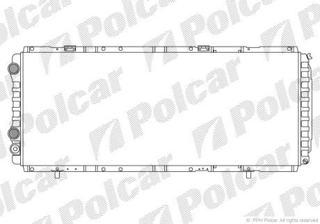 Радіатор охолодження POLCAR 570208A4