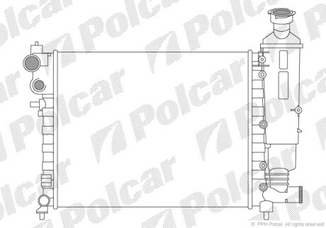 Радіатор охолодження POLCAR 570608-1