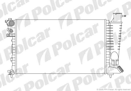 Радіатор охолодження POLCAR 570708-2