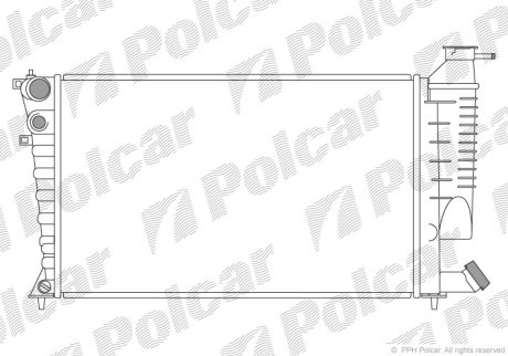 Радіатор охолодження POLCAR 570708A6