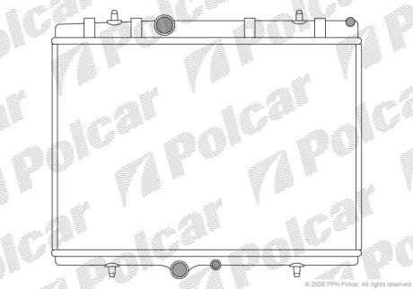 Радіатор охолодження POLCAR 571008-4 (фото 1)