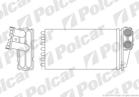 Радіатор обігріву POLCAR 5710N8-1