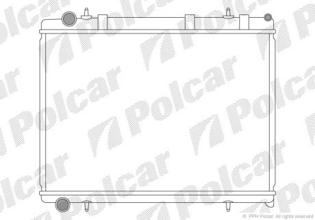 Радіатор охолодження POLCAR 571108-1