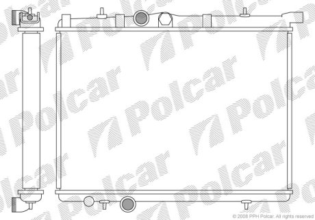 Радіатор охолодження POLCAR 572308-2